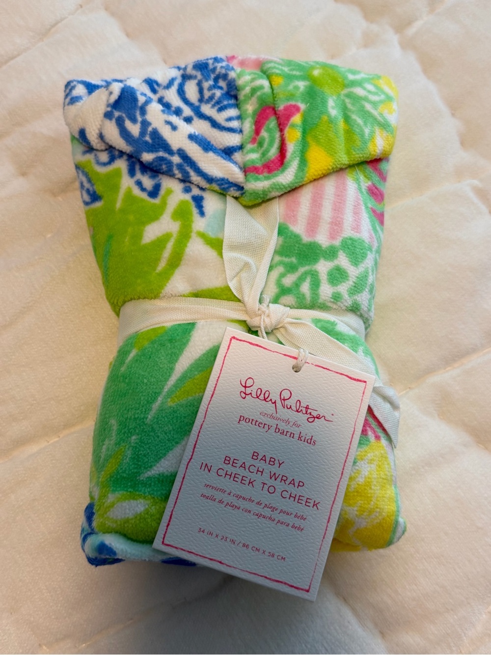New Pottery Barn Kids Lilly Pulitzer Baby Beach Wrap